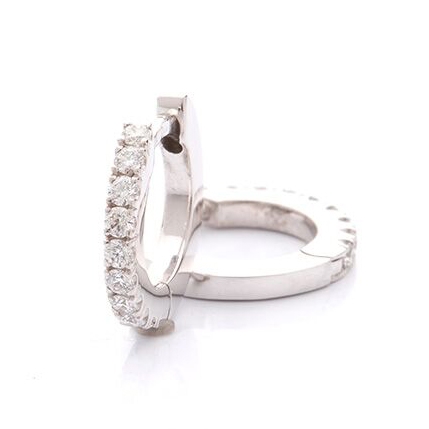 Náušnice kroužky s diamanty