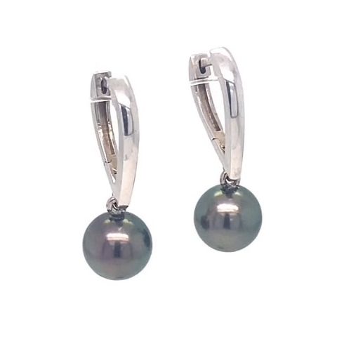 náušnice s tahiti perlami