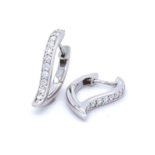 Náušnice slzy s diamanty