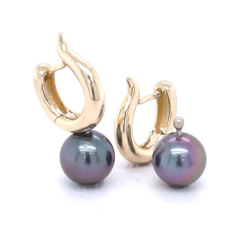 náušnice kobry s perlou