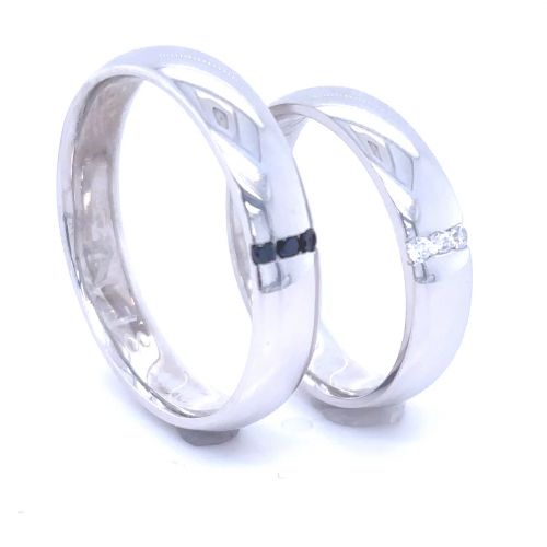 Snubní prsteny z platiny s diamanty