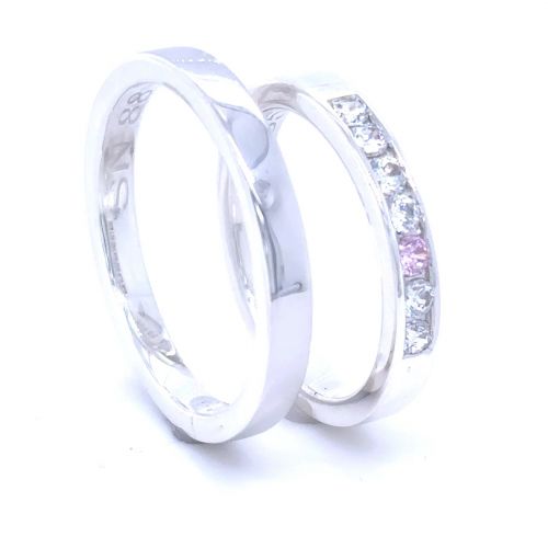 Platinové snubní prsteny